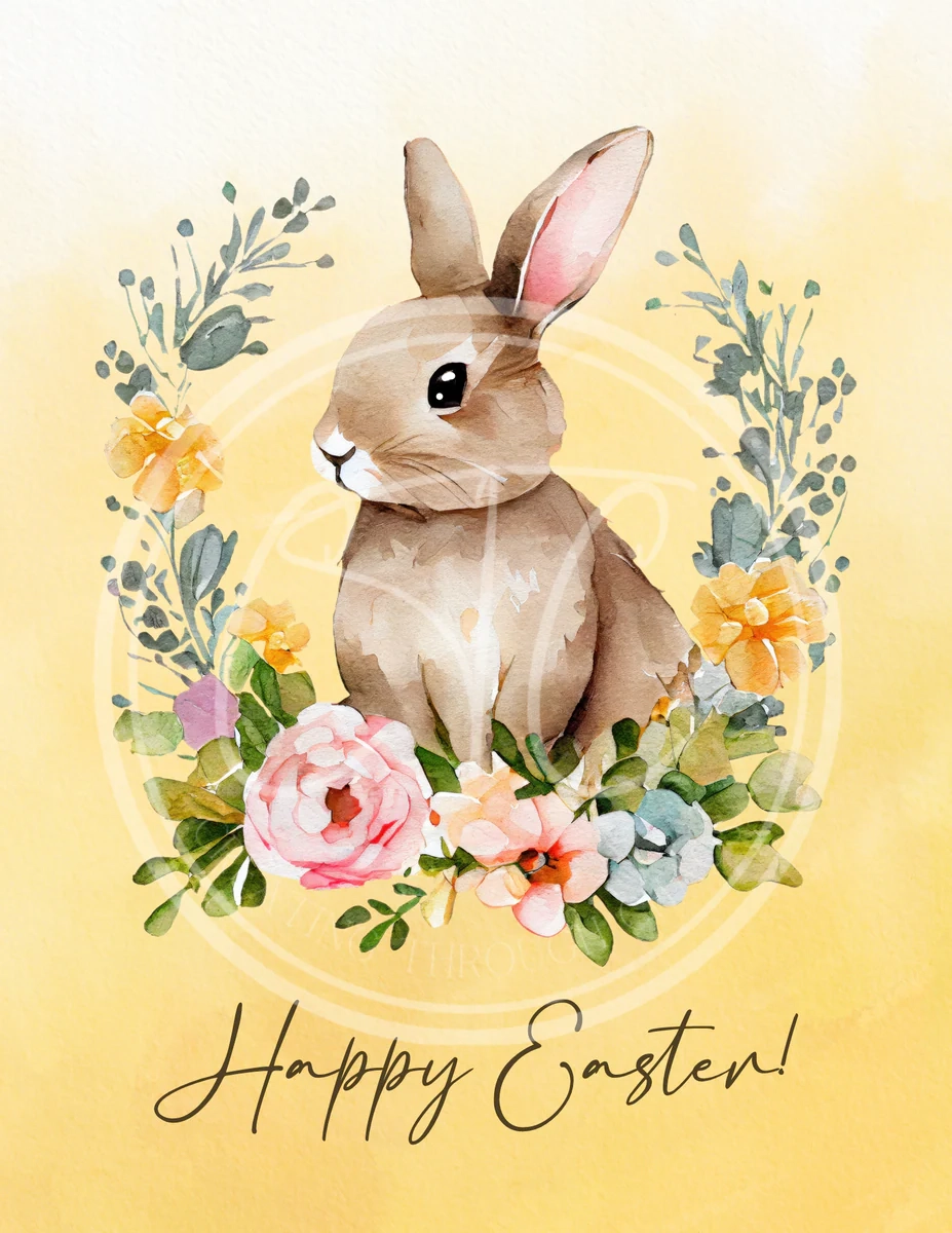 Happy Easter Bunny Printable Creating Through Chaos