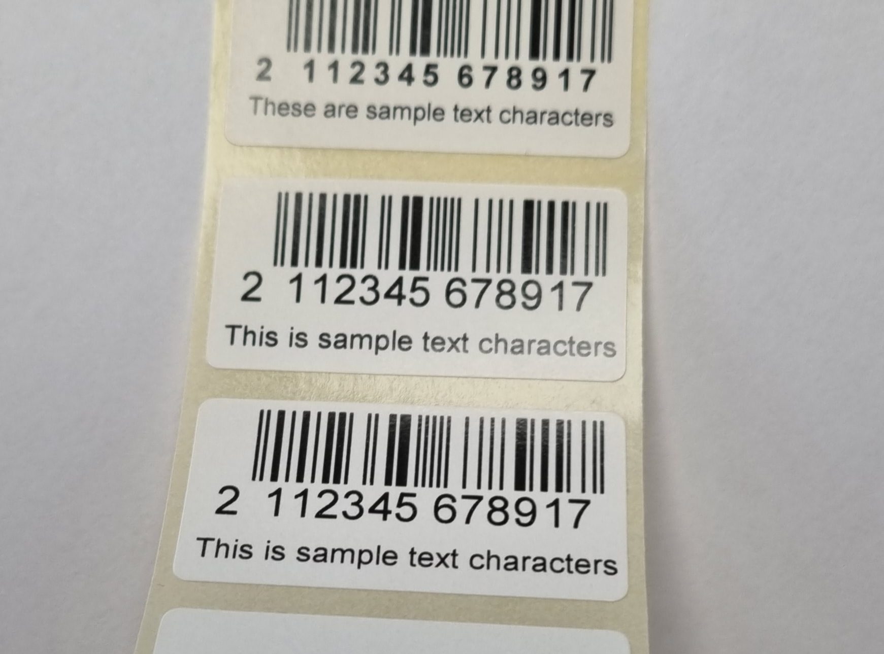 High Quality Barcode Labels Printing 100 Scannable