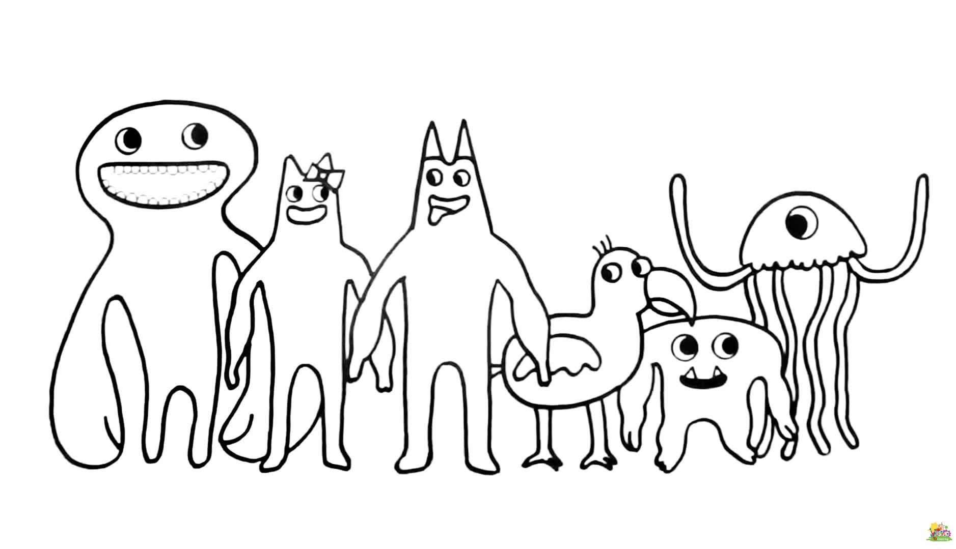 Garten Of Banban Colouring Pages