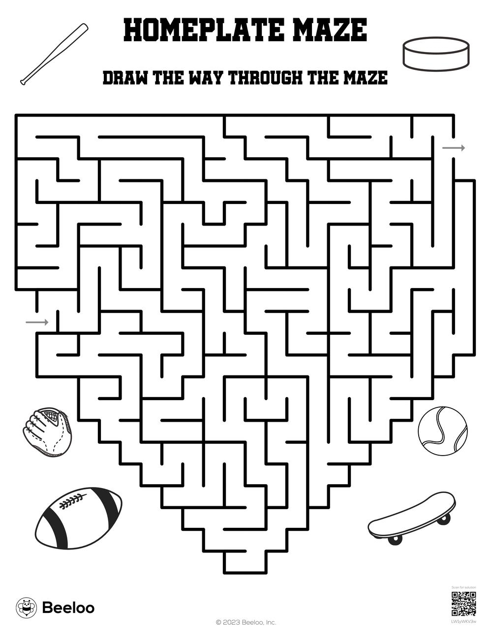 Medium Printable Mazes