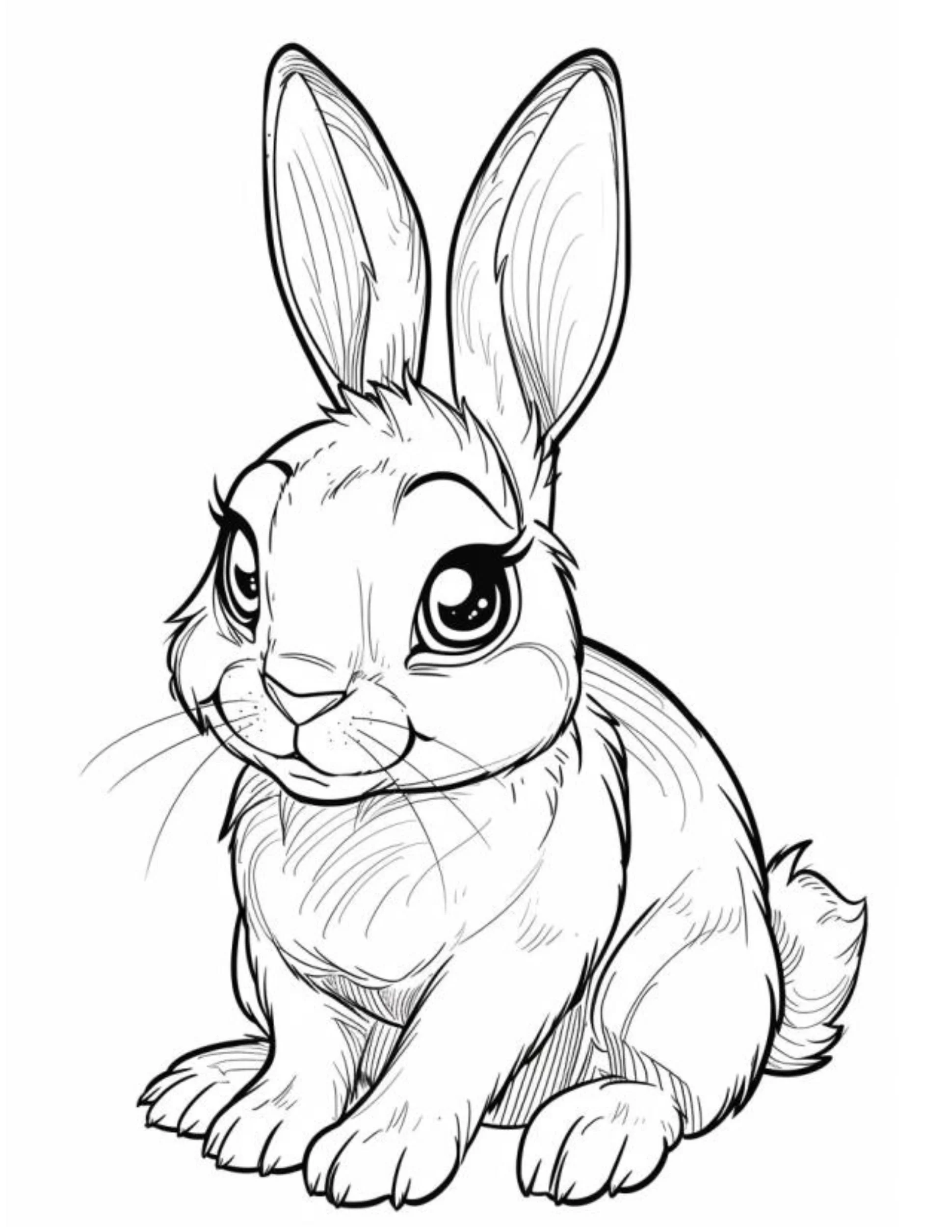  Hop To It Free Printable Easter Bunny Coloring Pages Sew 