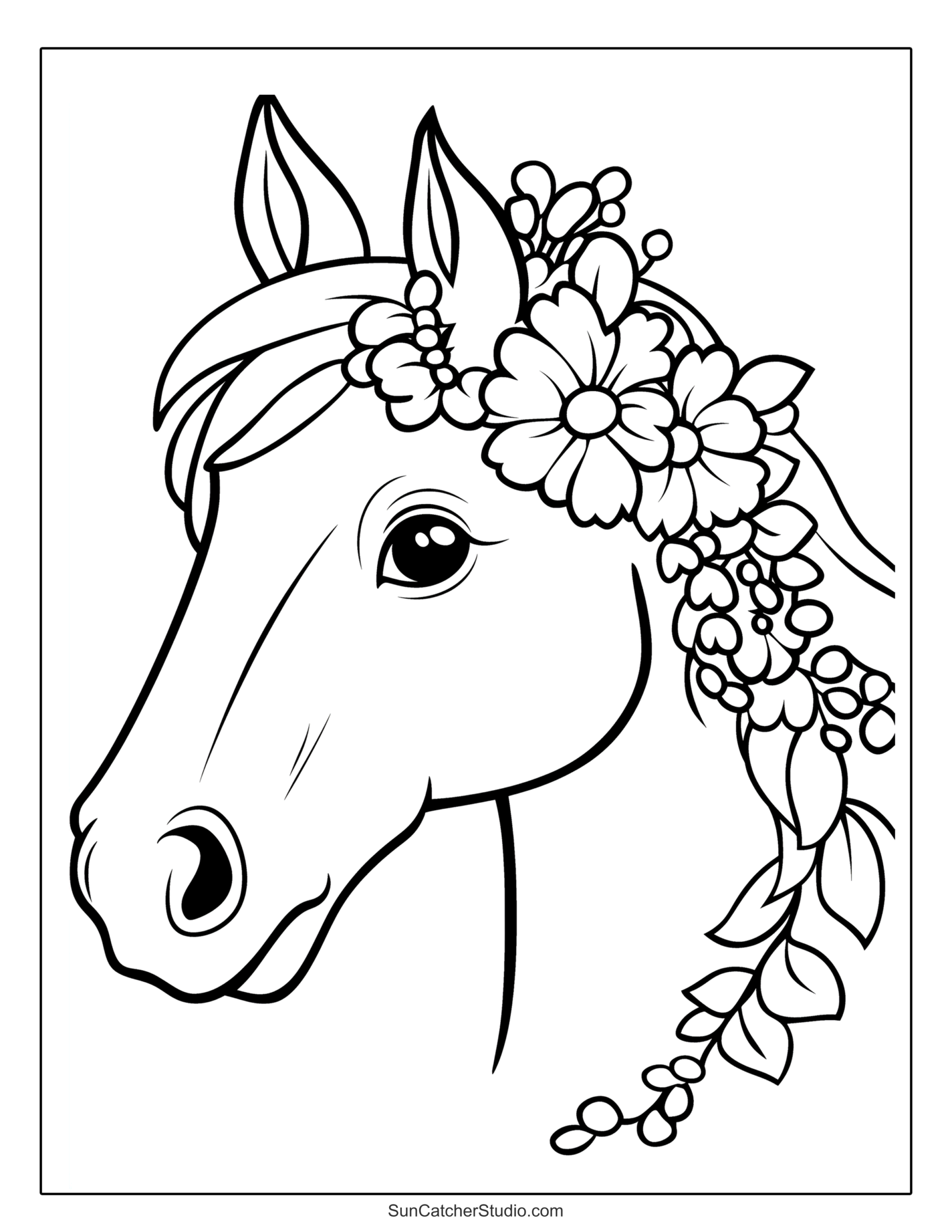 Horse Coloring Pages And Coloring Sheets Free Printables 