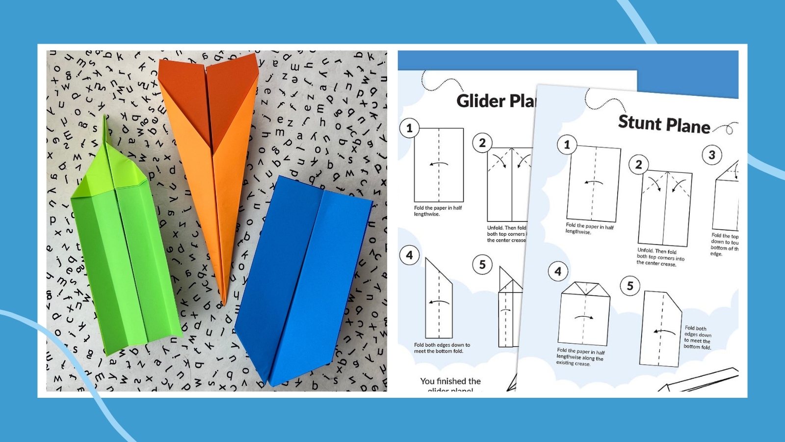 Printable Paper Airplane Instructions