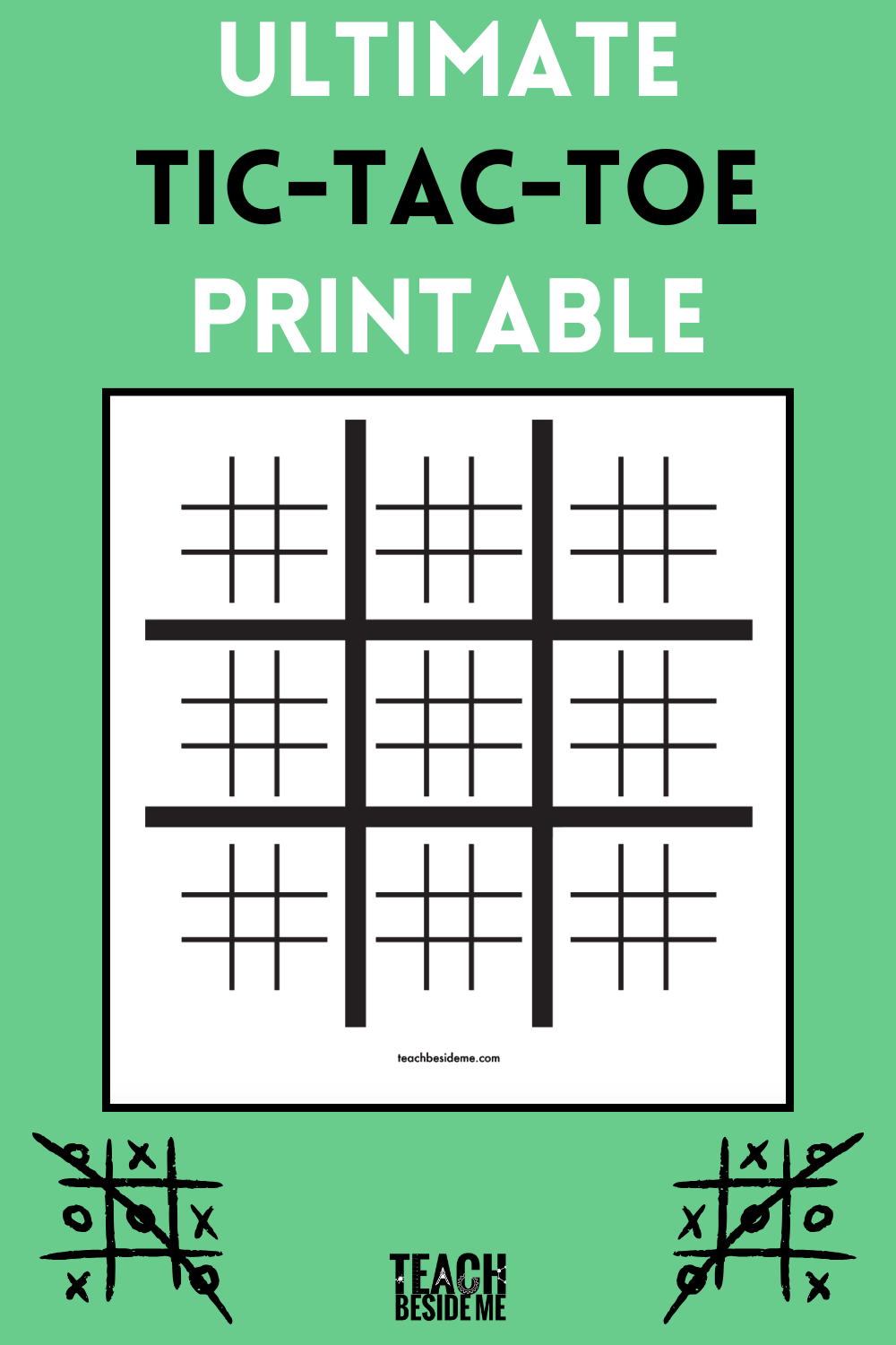 Tic Tac Toe Board Printable