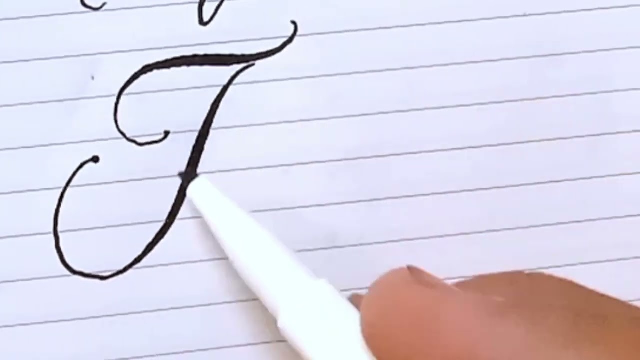 How To Write T In Perfect CURSIVE LOWERCASE And Uppercase Alphabets