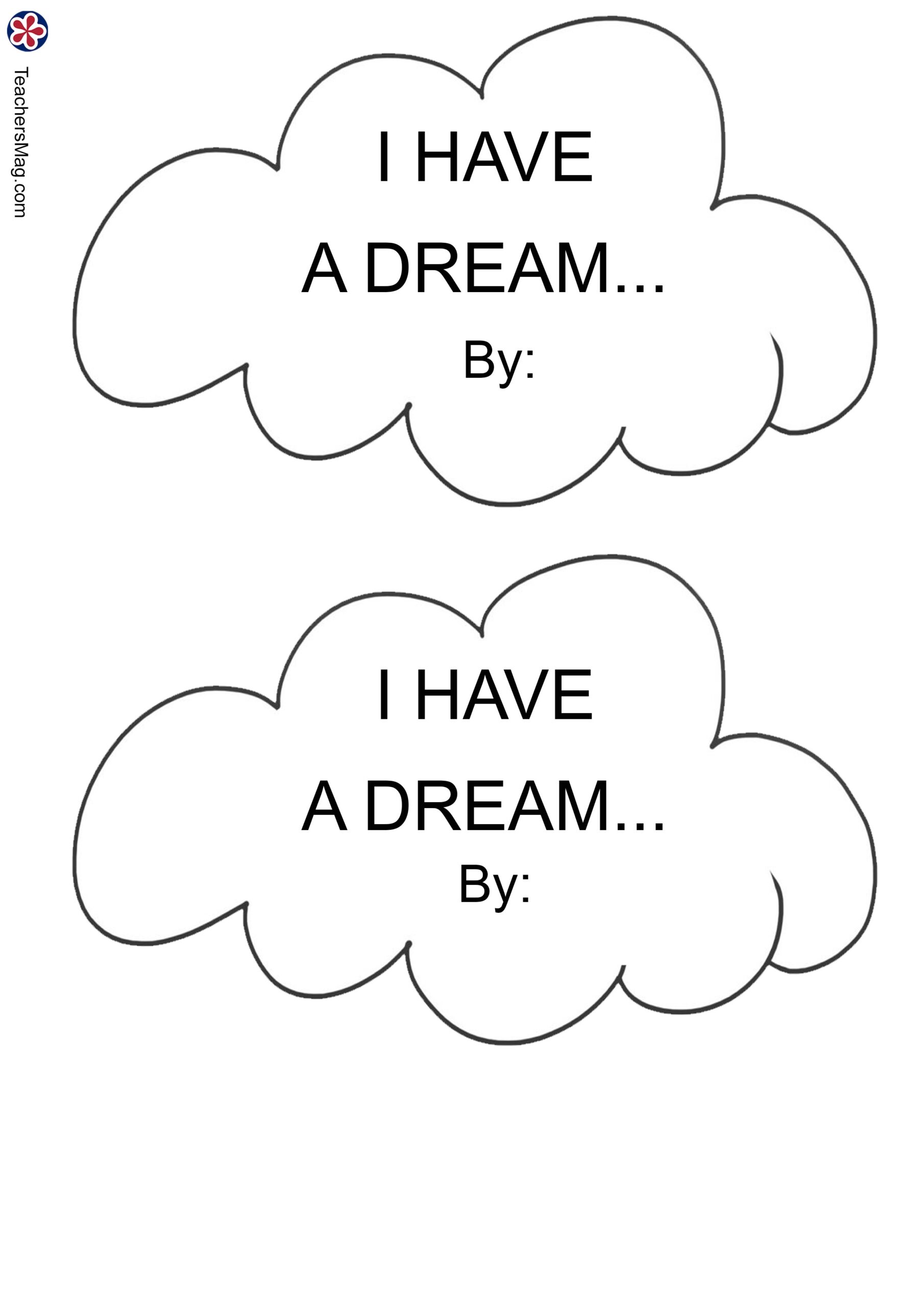 I Have A Dream Printable