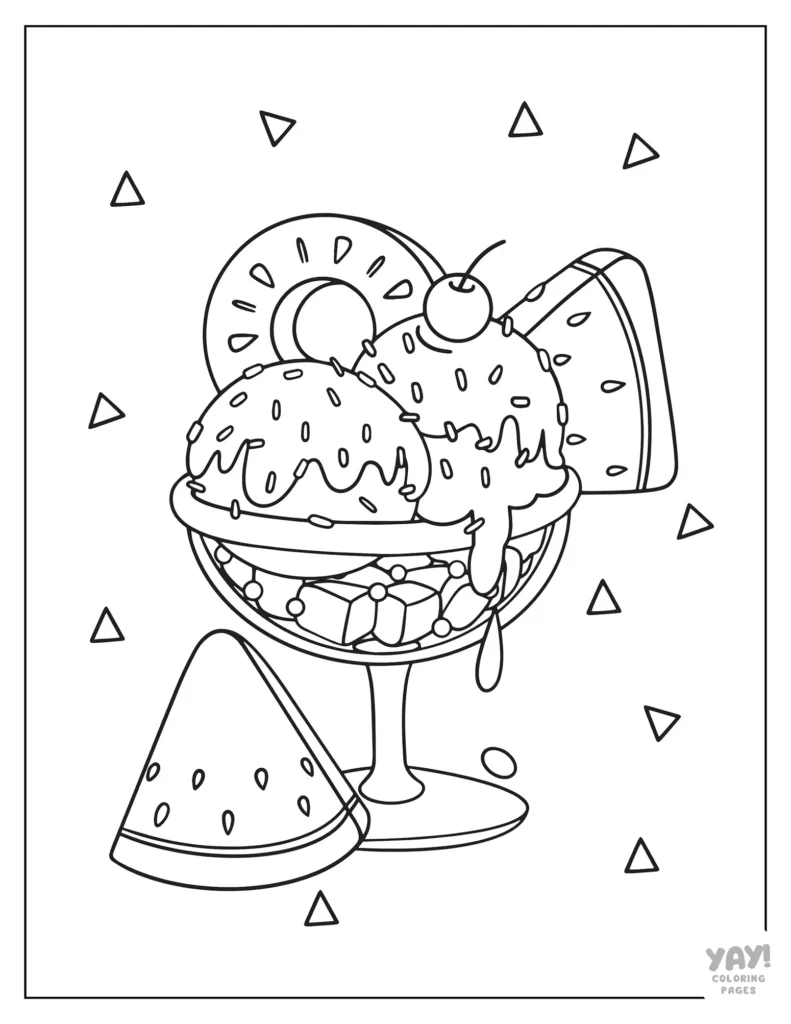 Ice Cream Coloring Pages Free Printables 