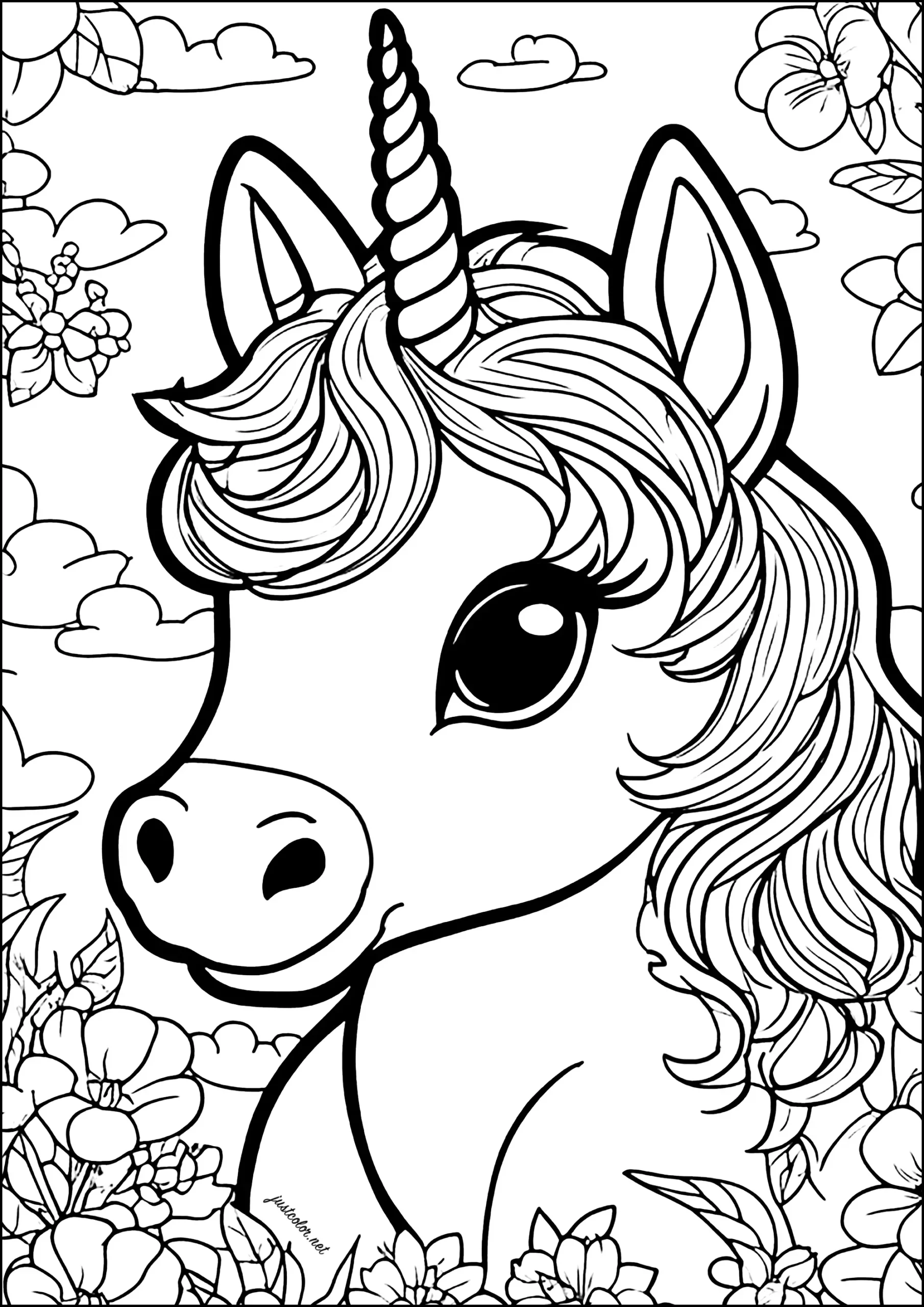Unicorn Printable Coloring Sheets