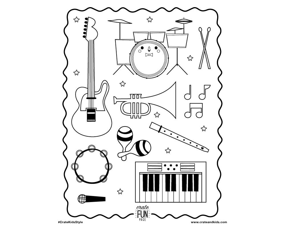 Music Coloring Pages Printable