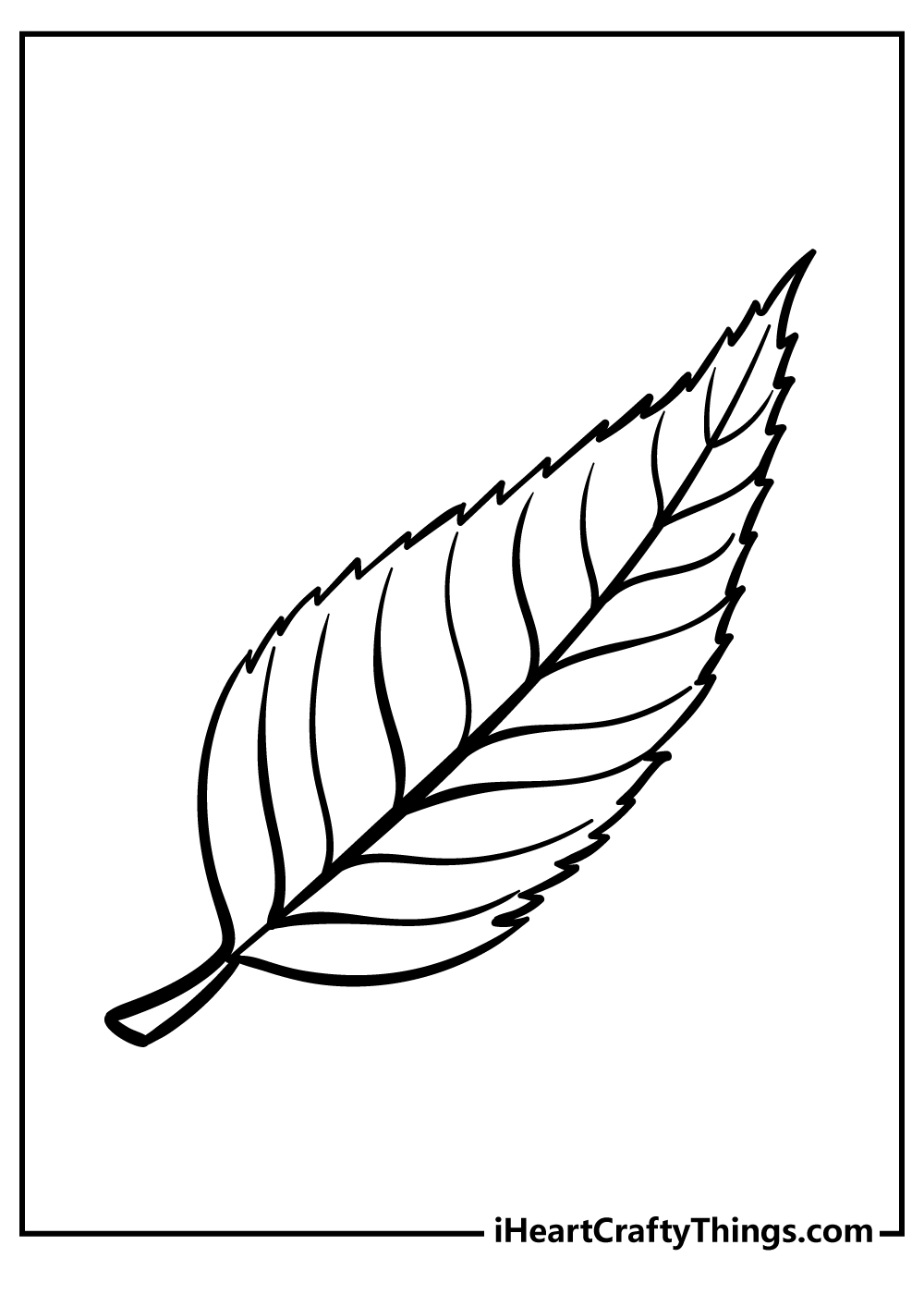 Leaf Coloring Pages Printable