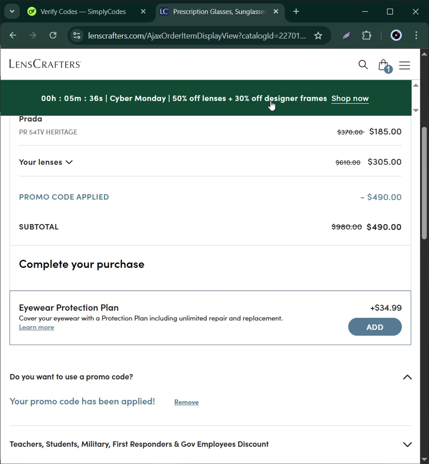 LensCrafters Promo Codes 145 Off 4 Verified Dec 2025