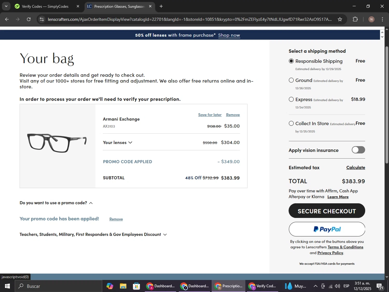 LensCrafters Promo Codes 145 Off 4 Verified Dec 2025
