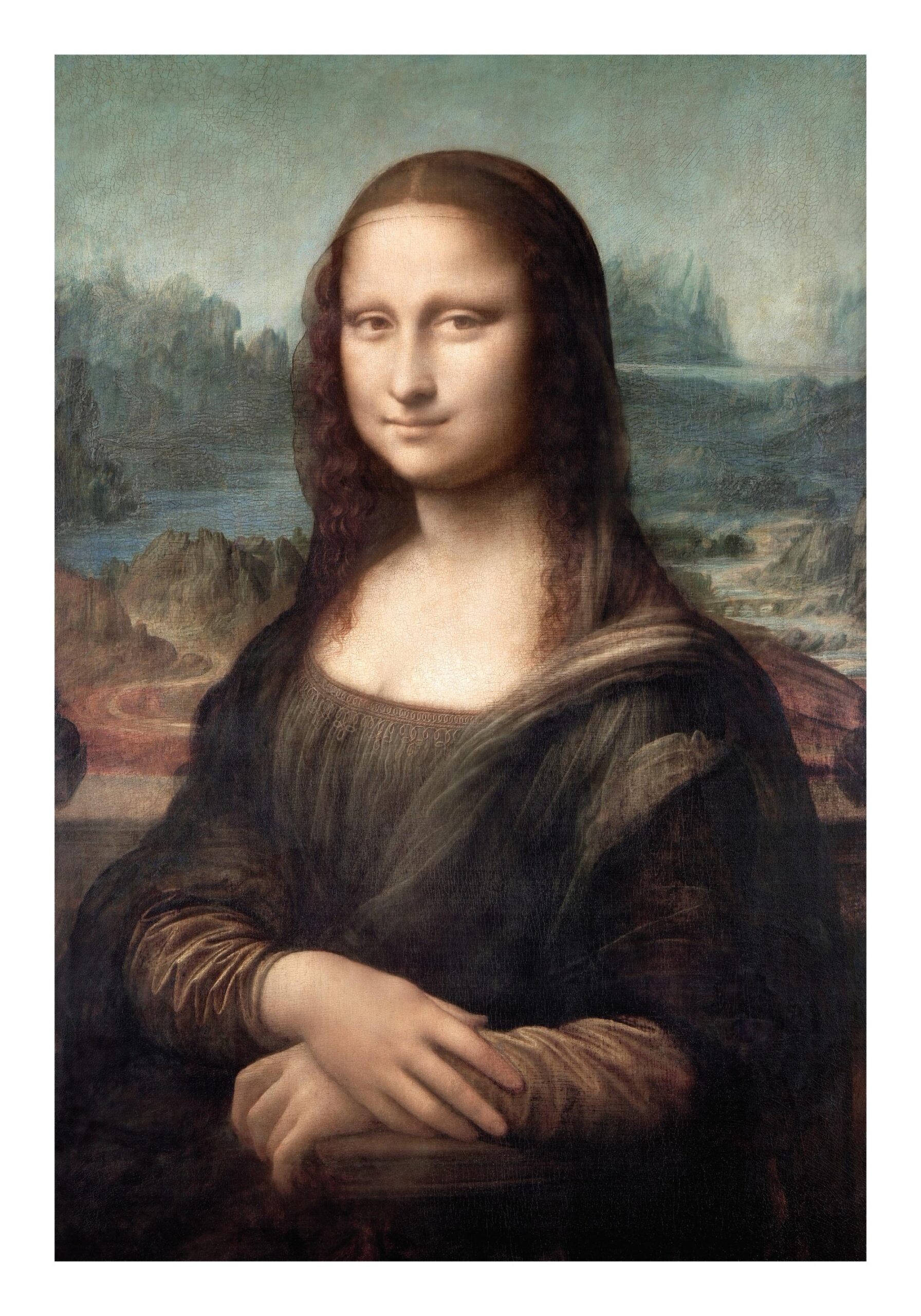 Leonardo Da Vinci Mona Lisa Print Famous Art Poster