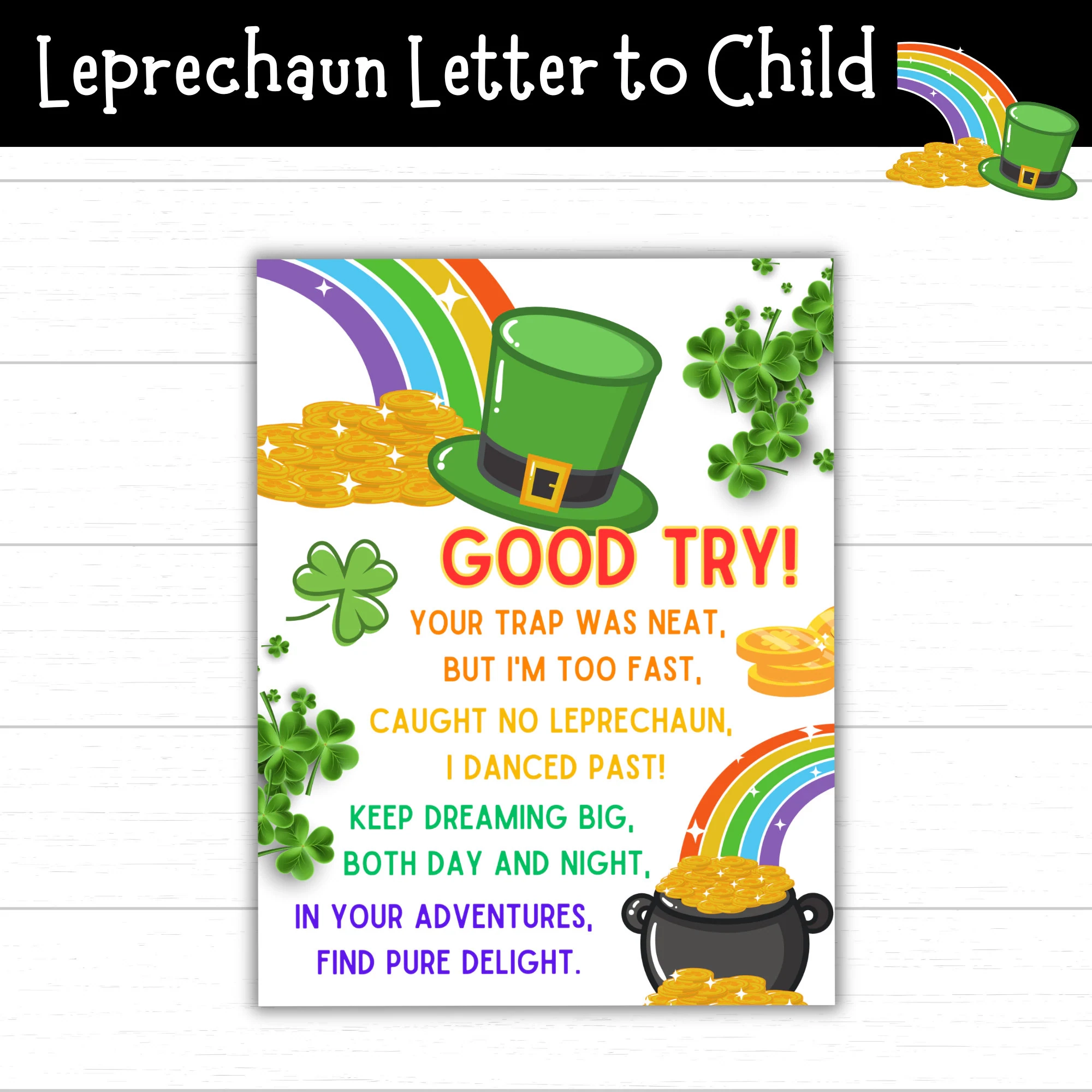 Leprechaun Notes For Kids Printable
