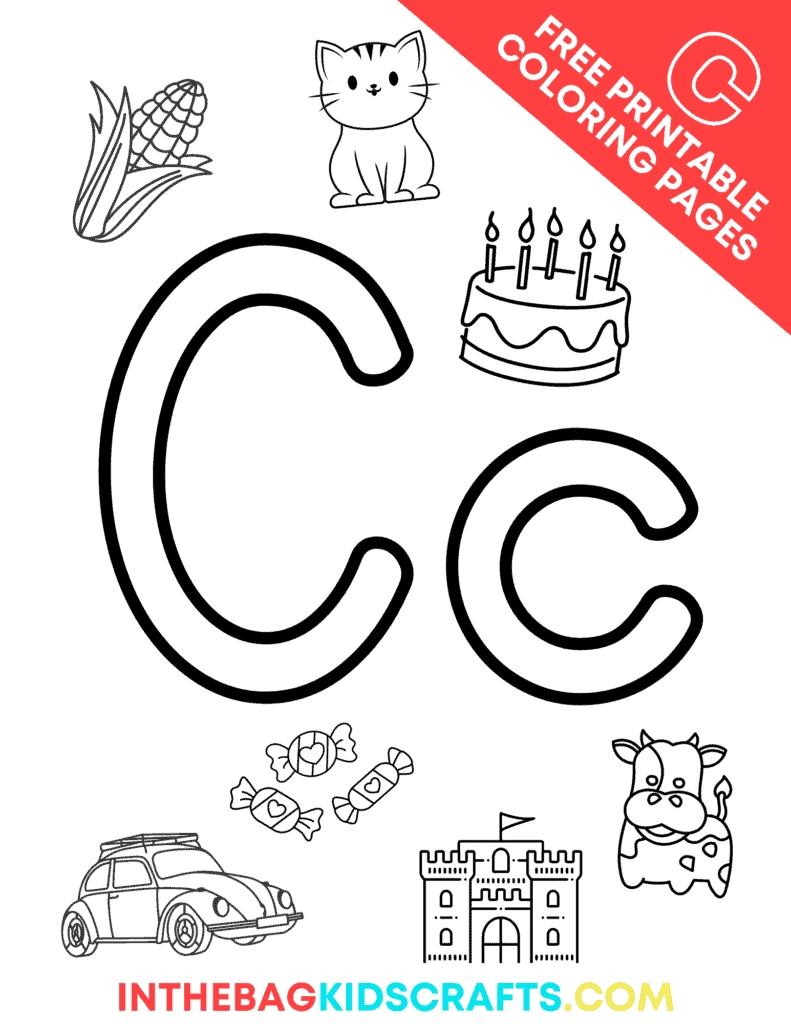Letter C Coloring Pages