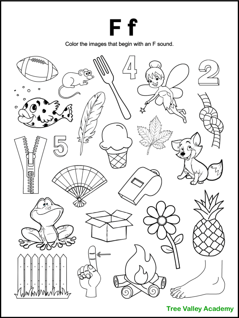 Letter F Printable