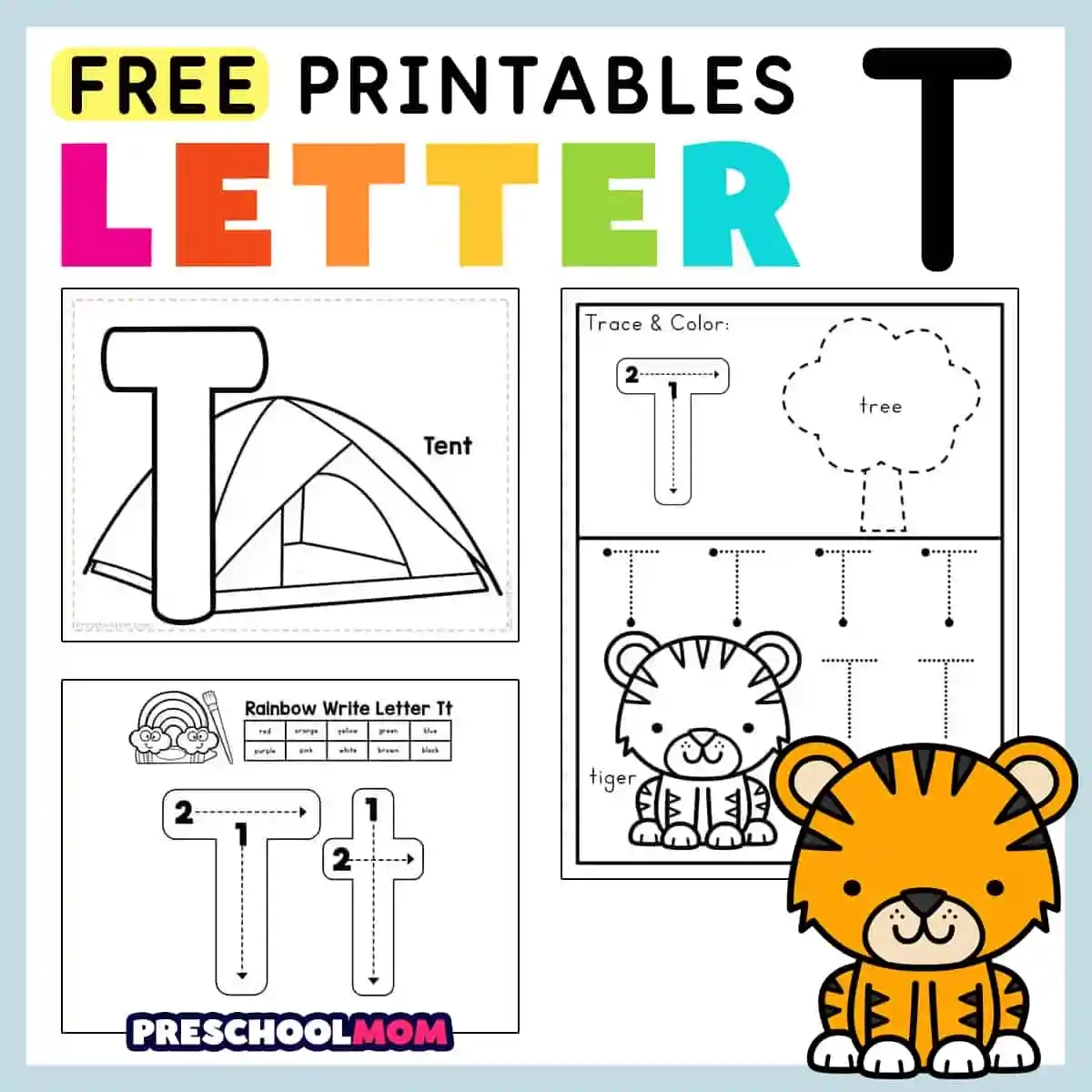 Printable Letter T