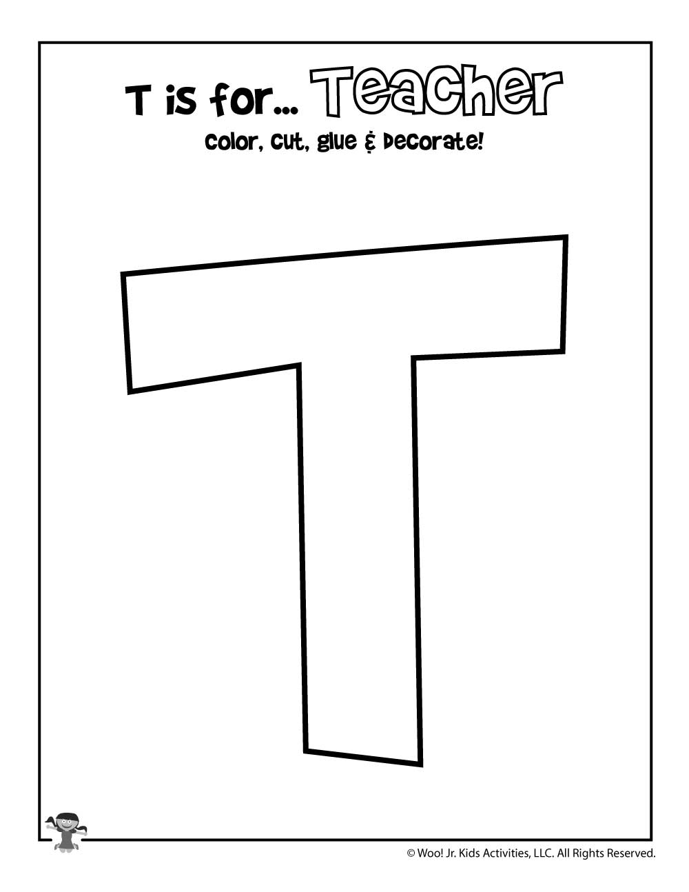 Letter T Worksheets amp Crafts Woo Jr Kids Activities 