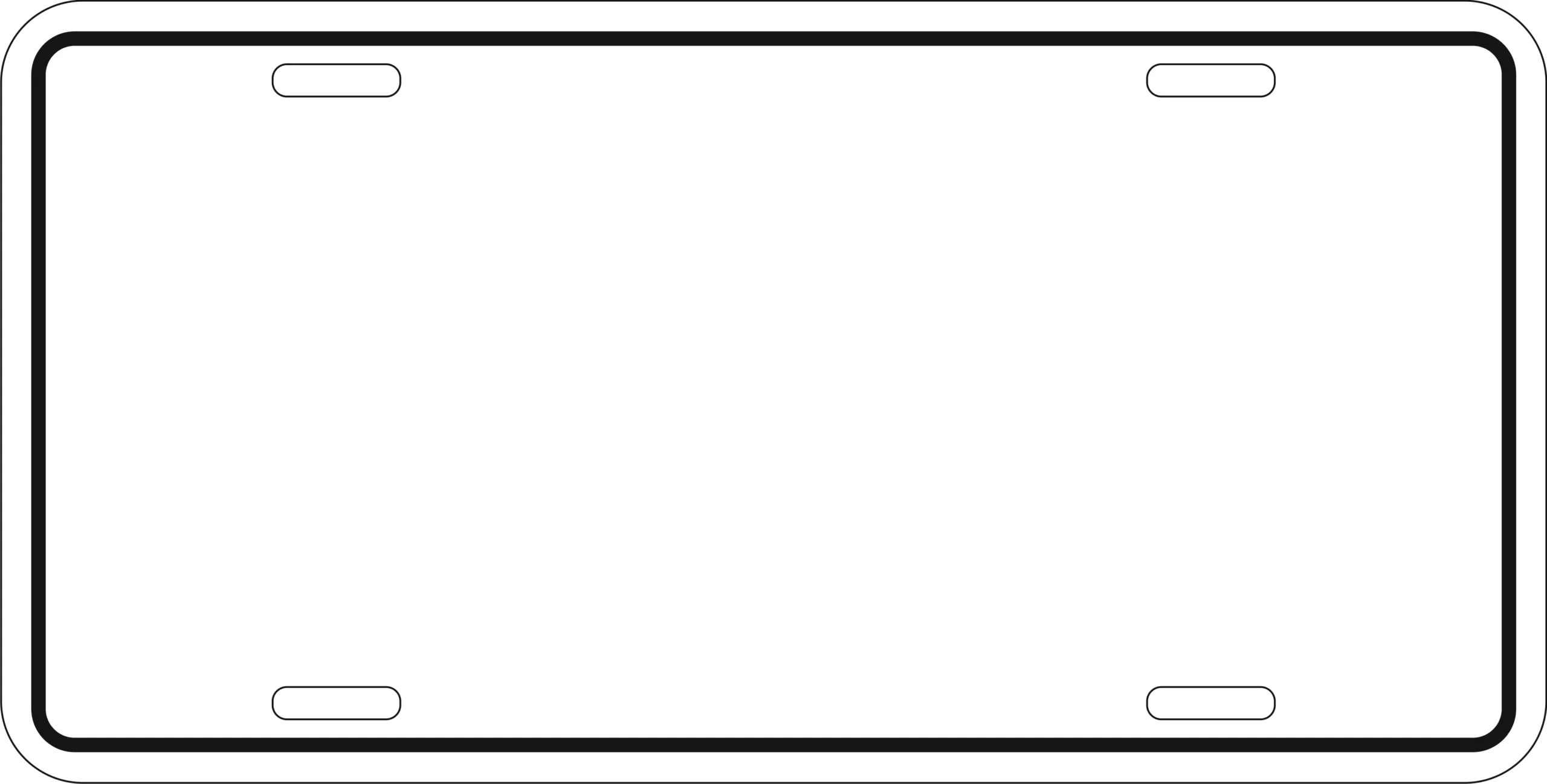 Printable License Plate