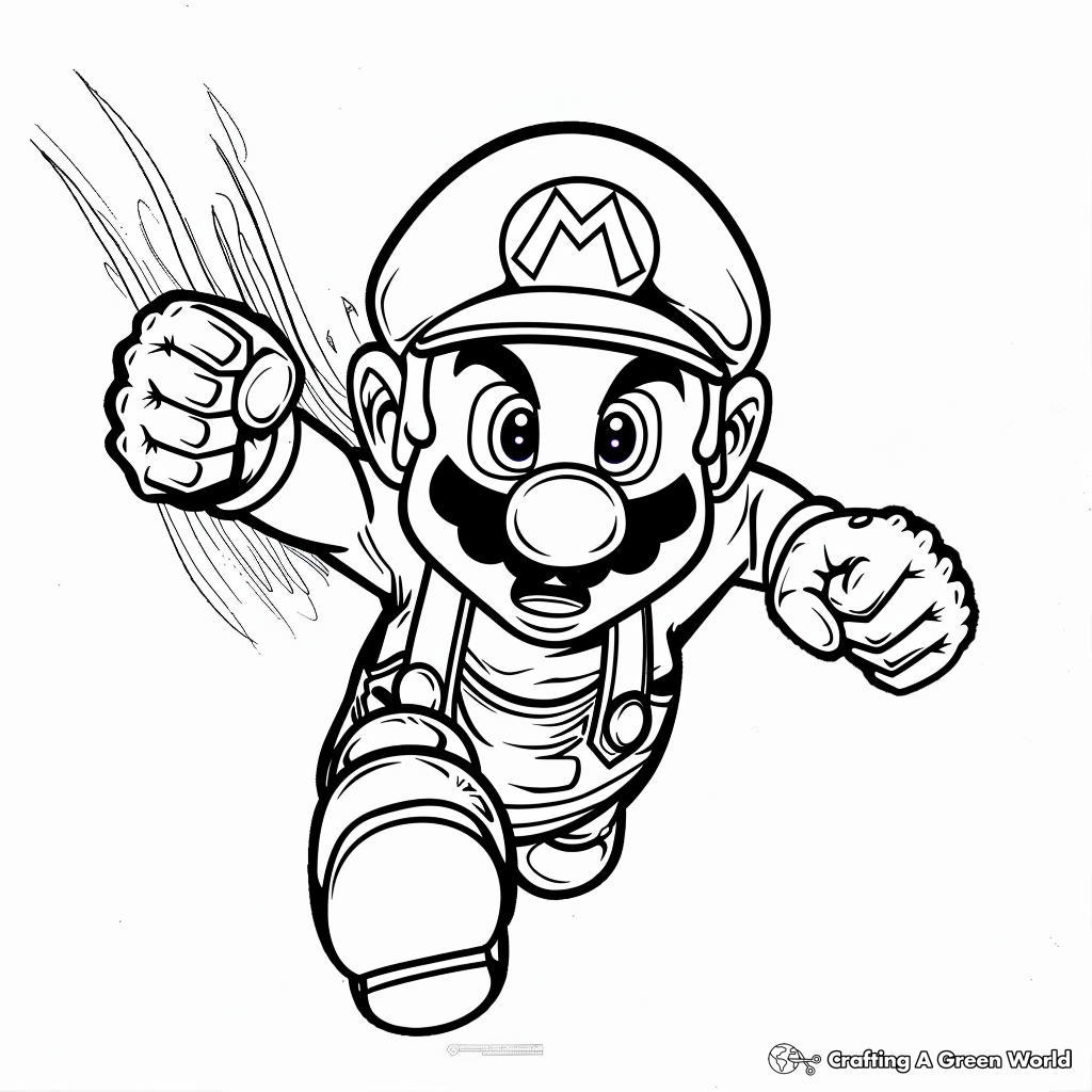 Mario Printable Coloring Sheets