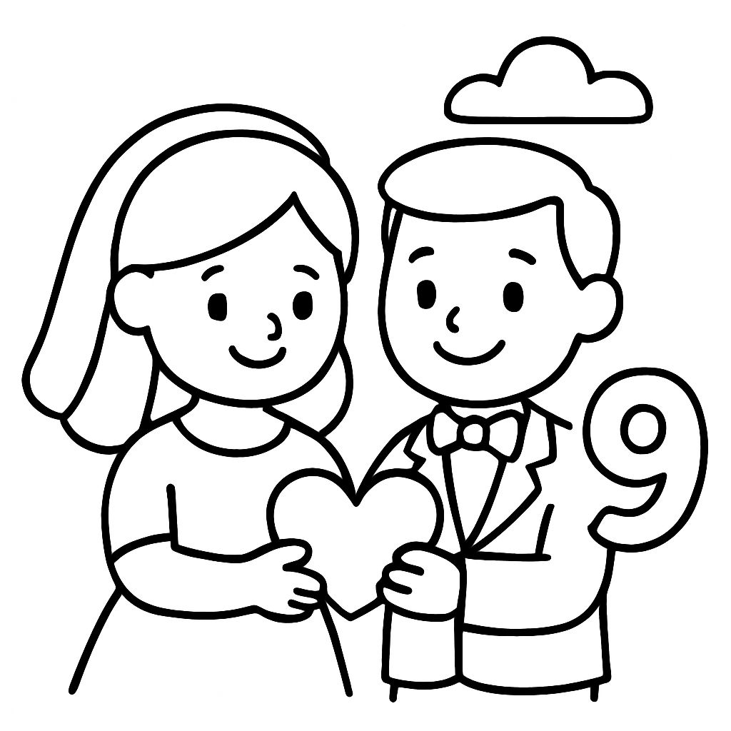 Marriage Coloring Pages Bubbely
