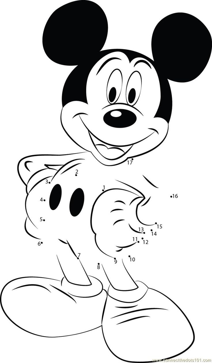 Mickey Mouse Outline Printable