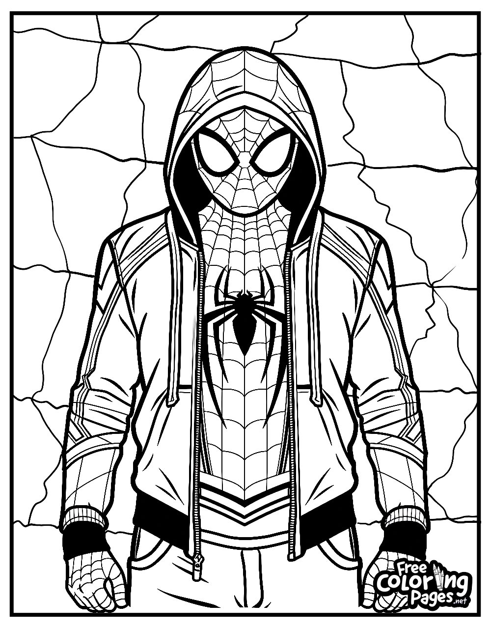 Miles Morales Coloring Pages Spiderman Coloring Pages 