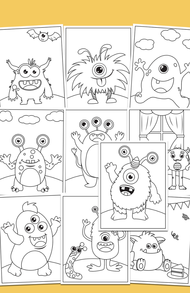 Printable Monster Coloring Pages