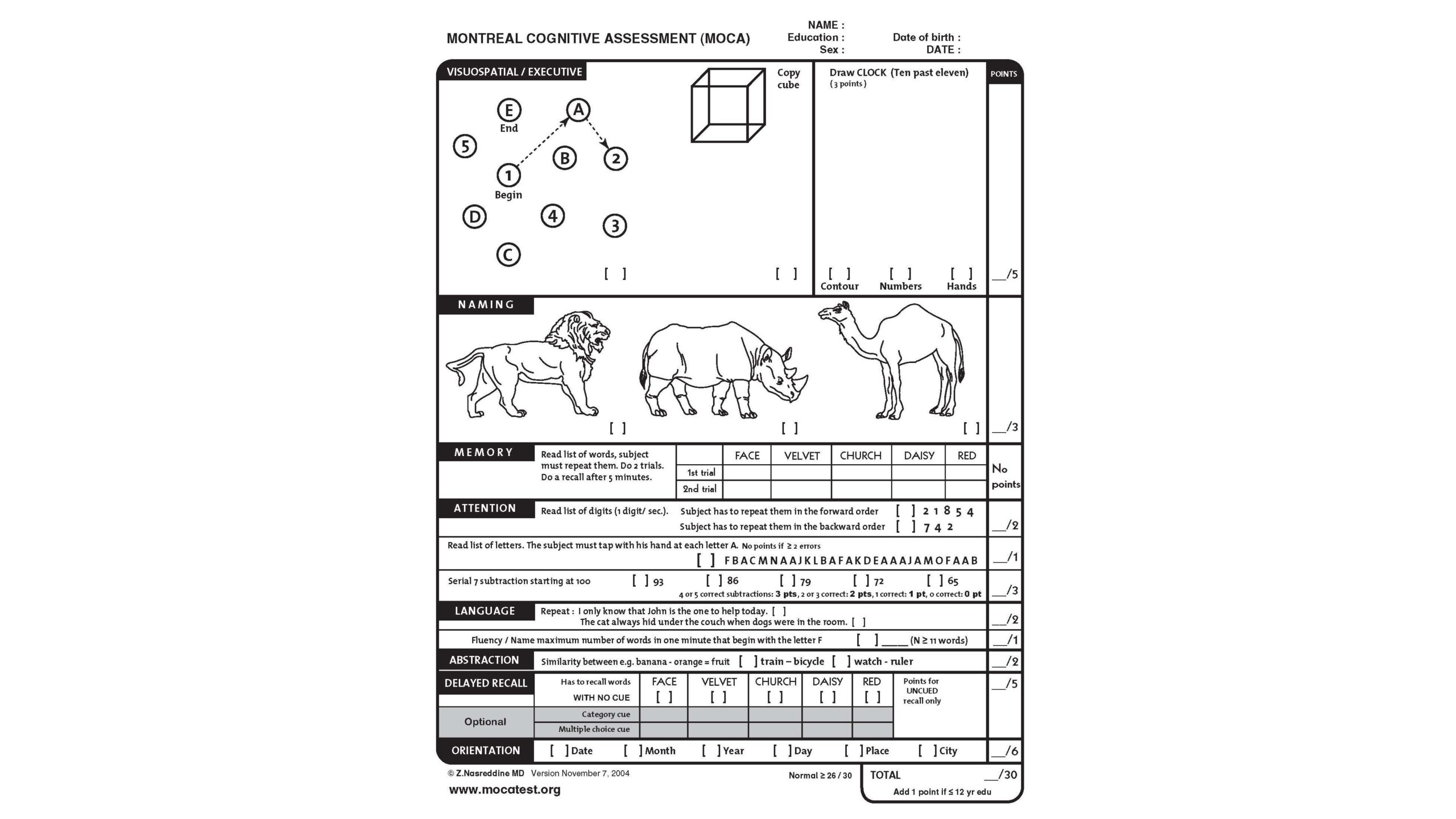 Montreal Cognitive Assessment What To Know CNN