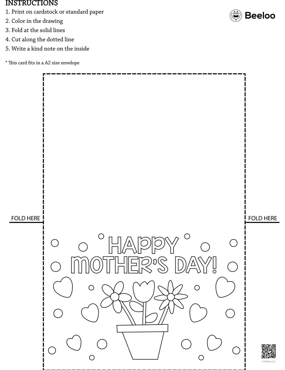 Foldable Mothers Day Cards Printable