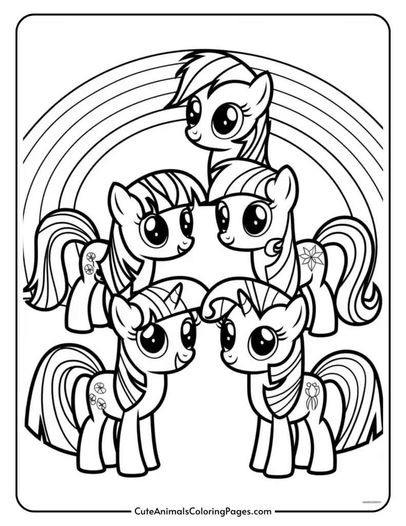 My Little Pony Coloring Pages 15 Free Printable PDF Pages Cute 