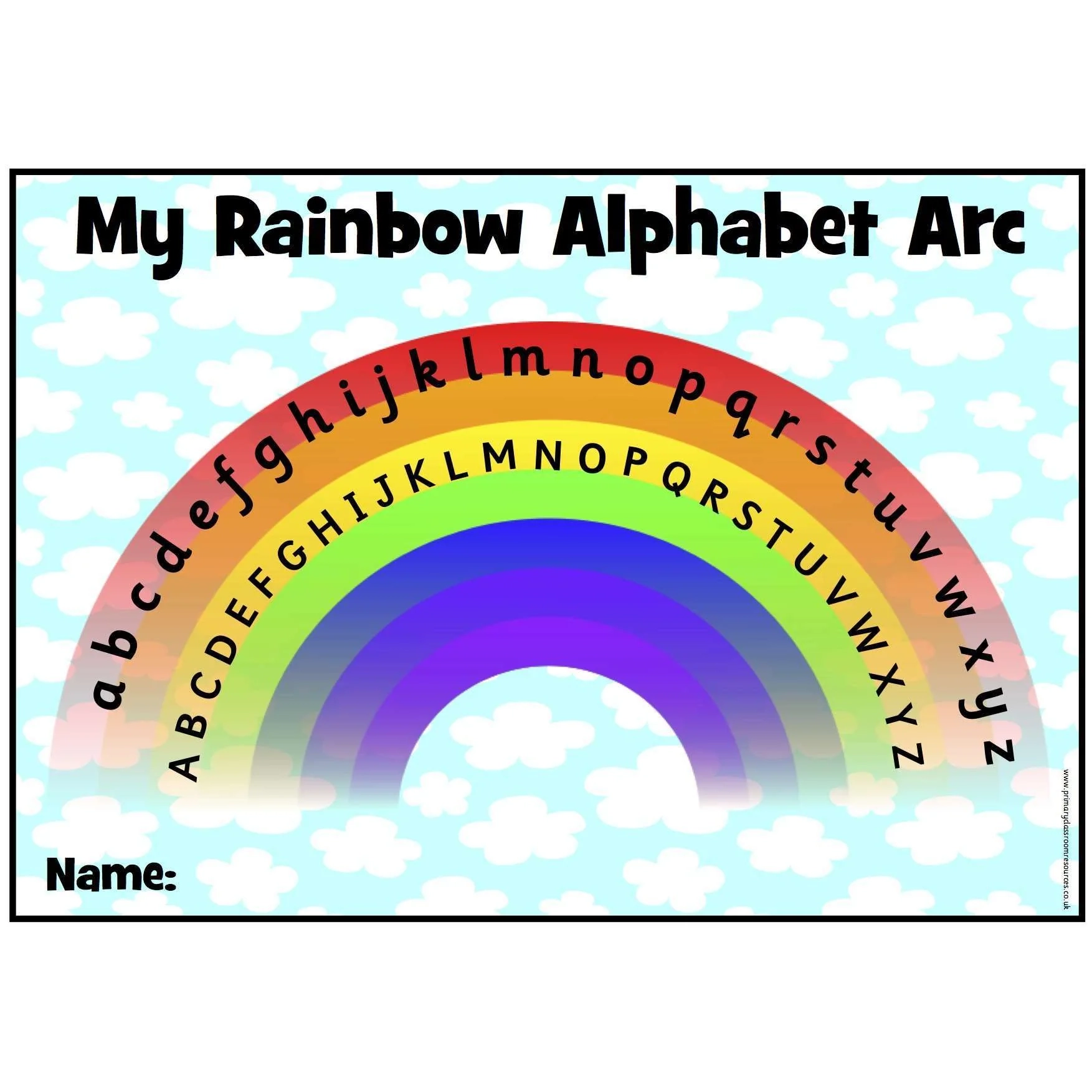 My Rainbow Alphabet Arc Upper And Lower Case Primary Classroom 