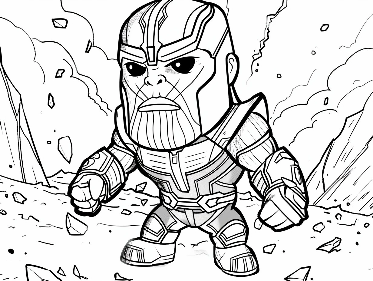 Nearly 300 Printable Marvel Chibi Coloring Pages Digital 