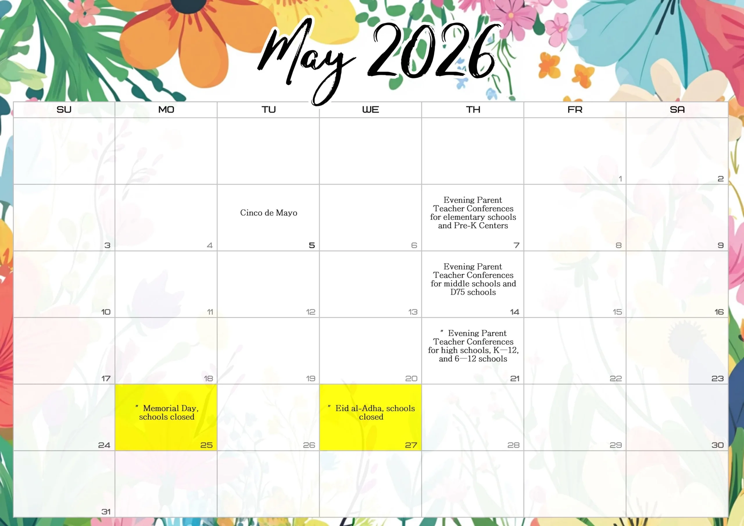 2025 2026 Jcps Calendar Printable