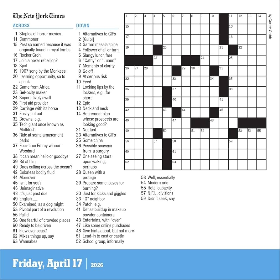 La Times Crossword Printable 2026