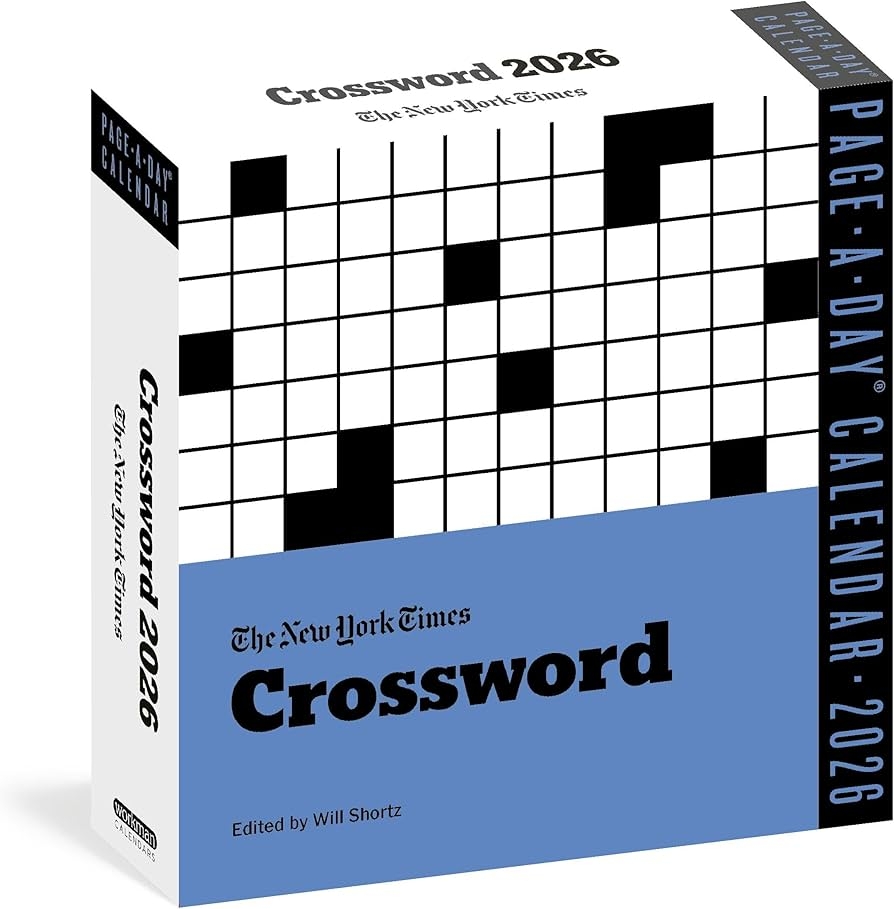 New York Times Crossword Page A Day Calendar 2026 Shortz Will 