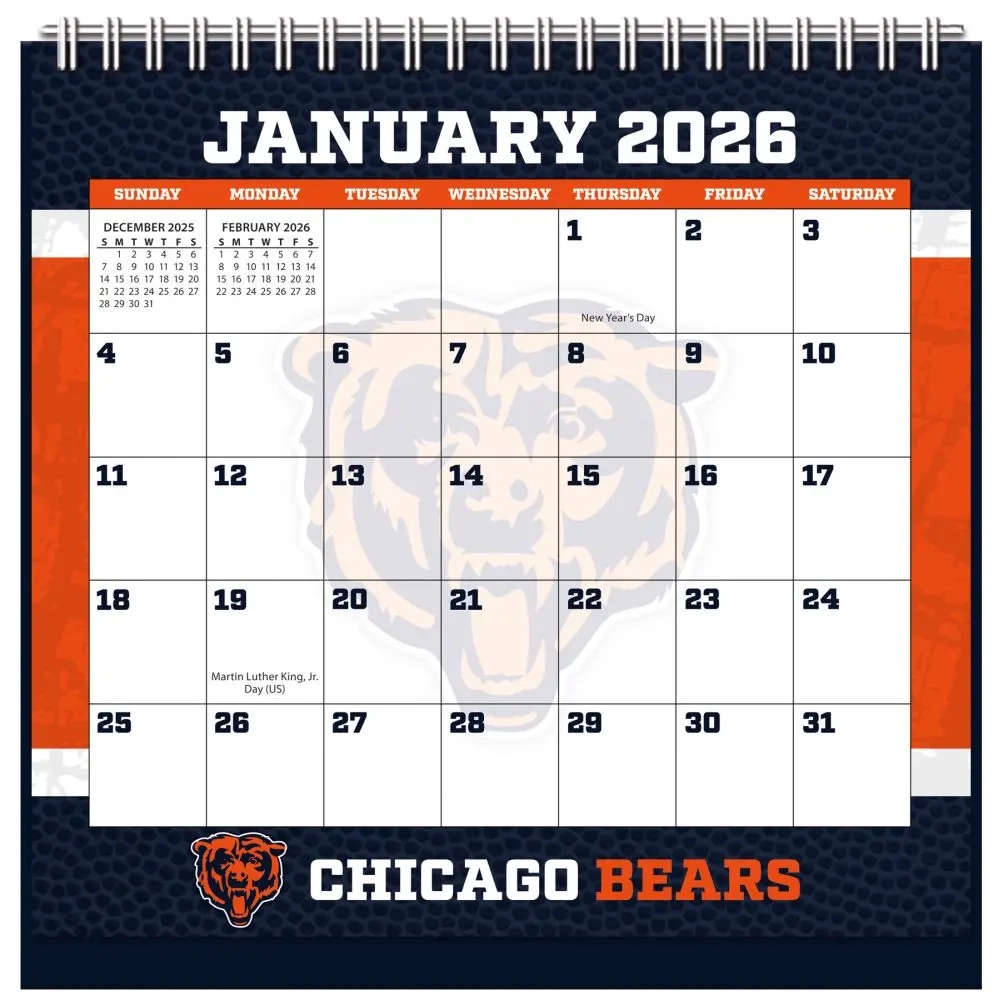 NFL Chicago Bears Easel Calendars