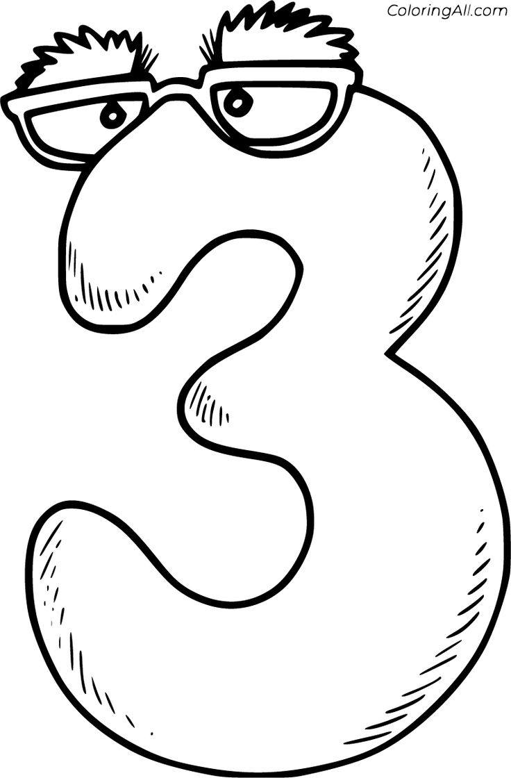 Printable Number 3