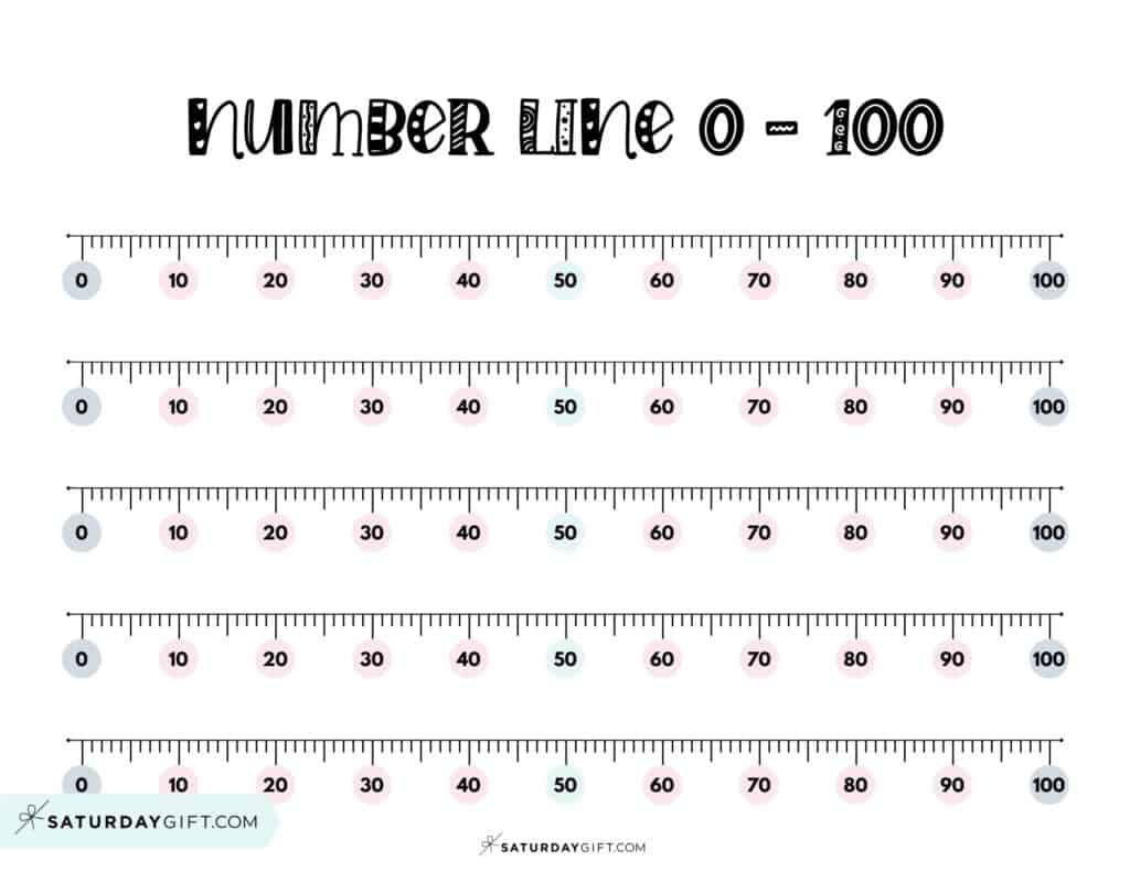 Number Line 1 To 100 amp 0 To 100 10 Cute amp Free Printables