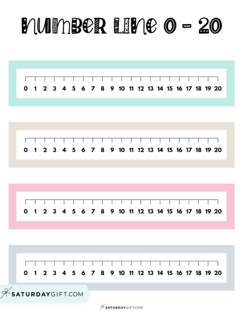 Free Printable Number Line