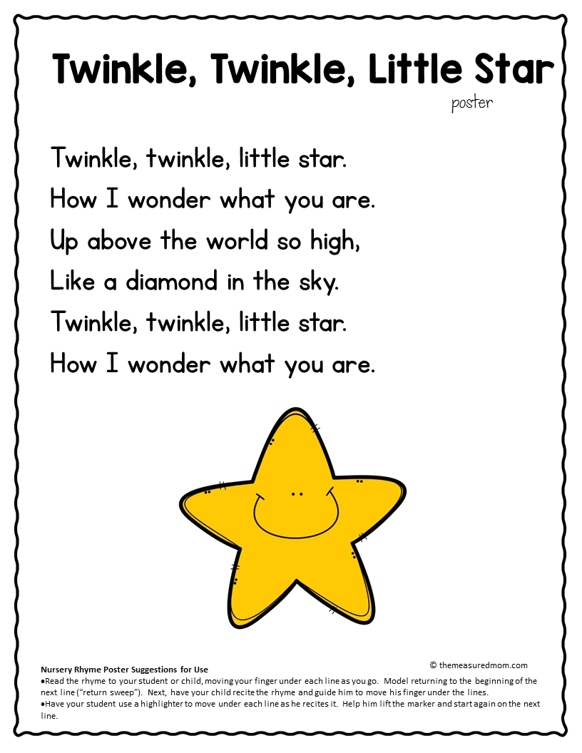 Nursery Rhyme Concepts Of Print Pack Special Offer The 