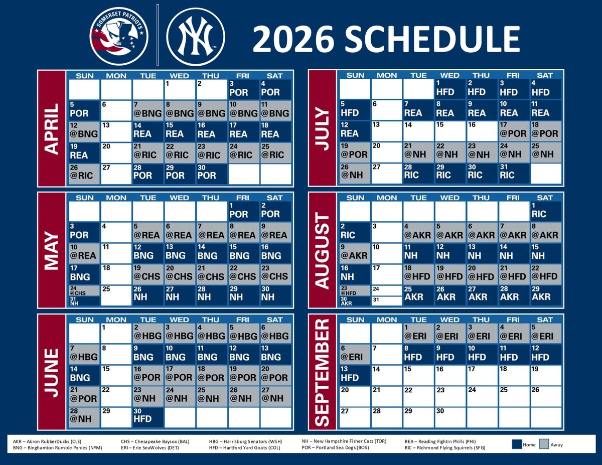Our 2026 Schedule Is Here Start Your Planning Today 