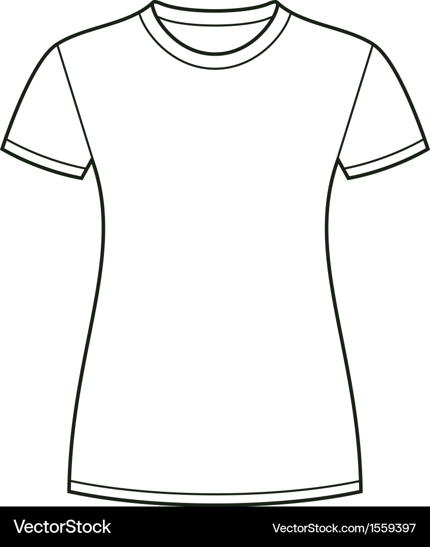 T Shirt Outline Printable
