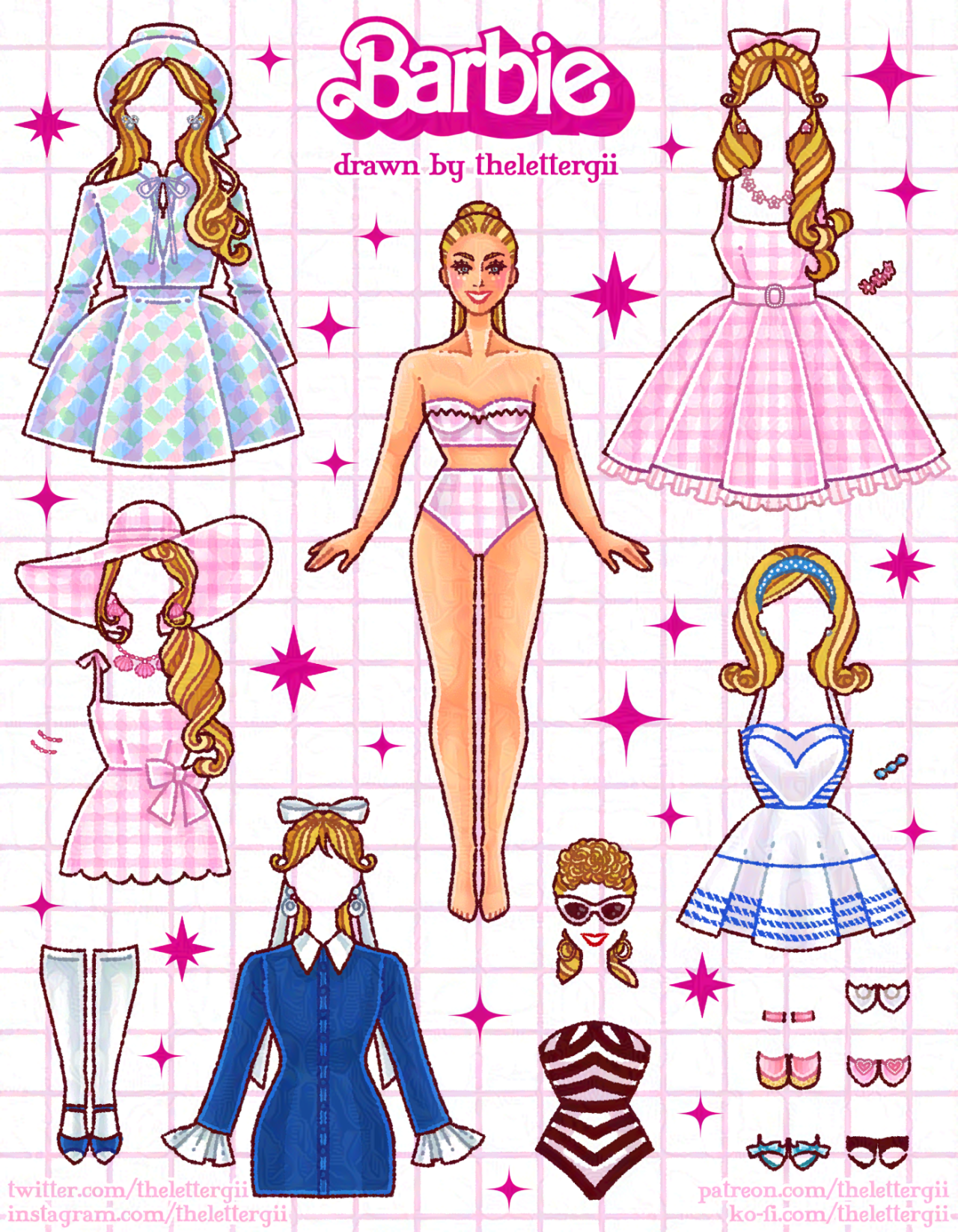 Printable Barbie Paper Dolls