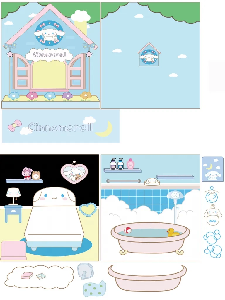 Paperdoll Cinnamoroll PDF 32 X 47 CM PDF