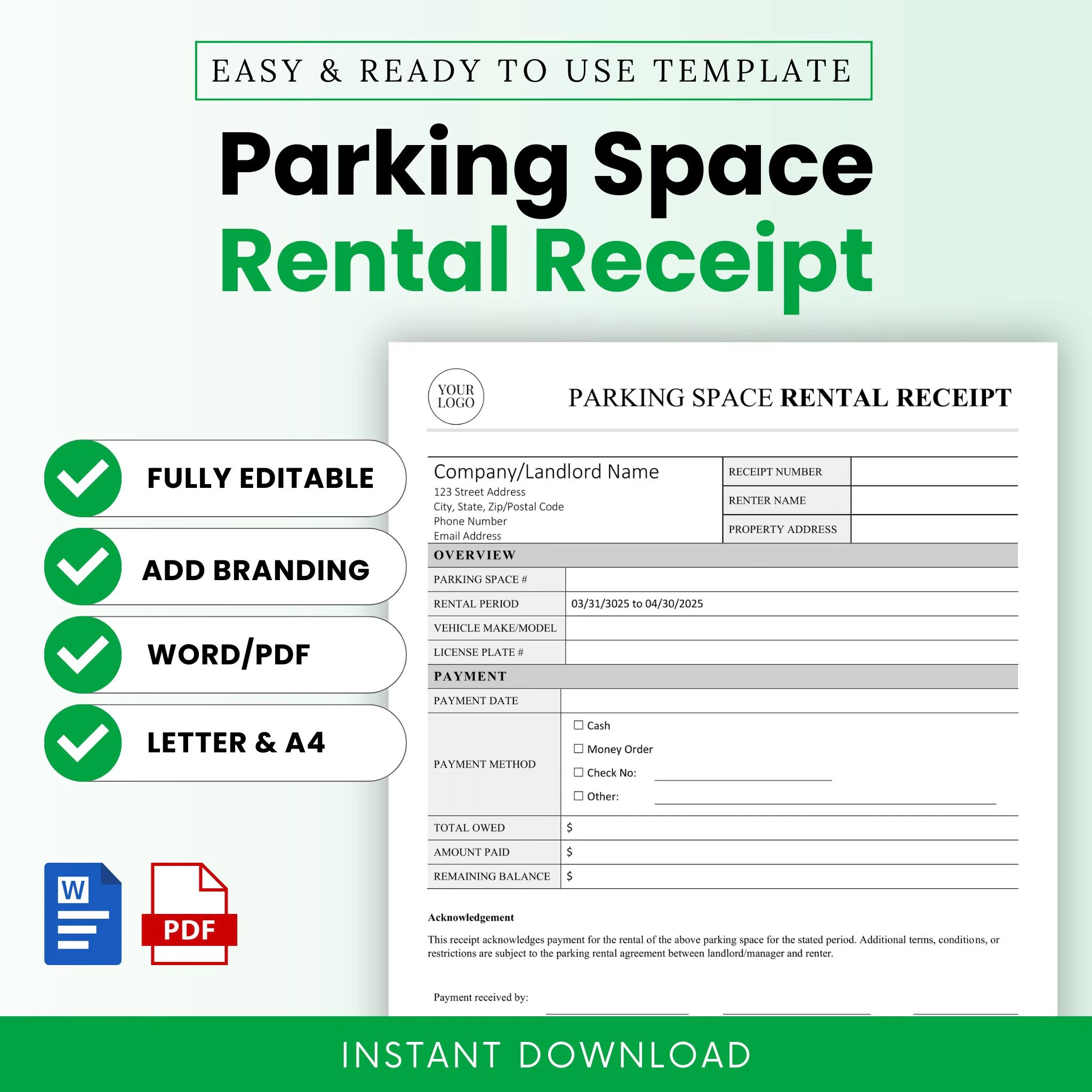Parking Spot Printable Coupons