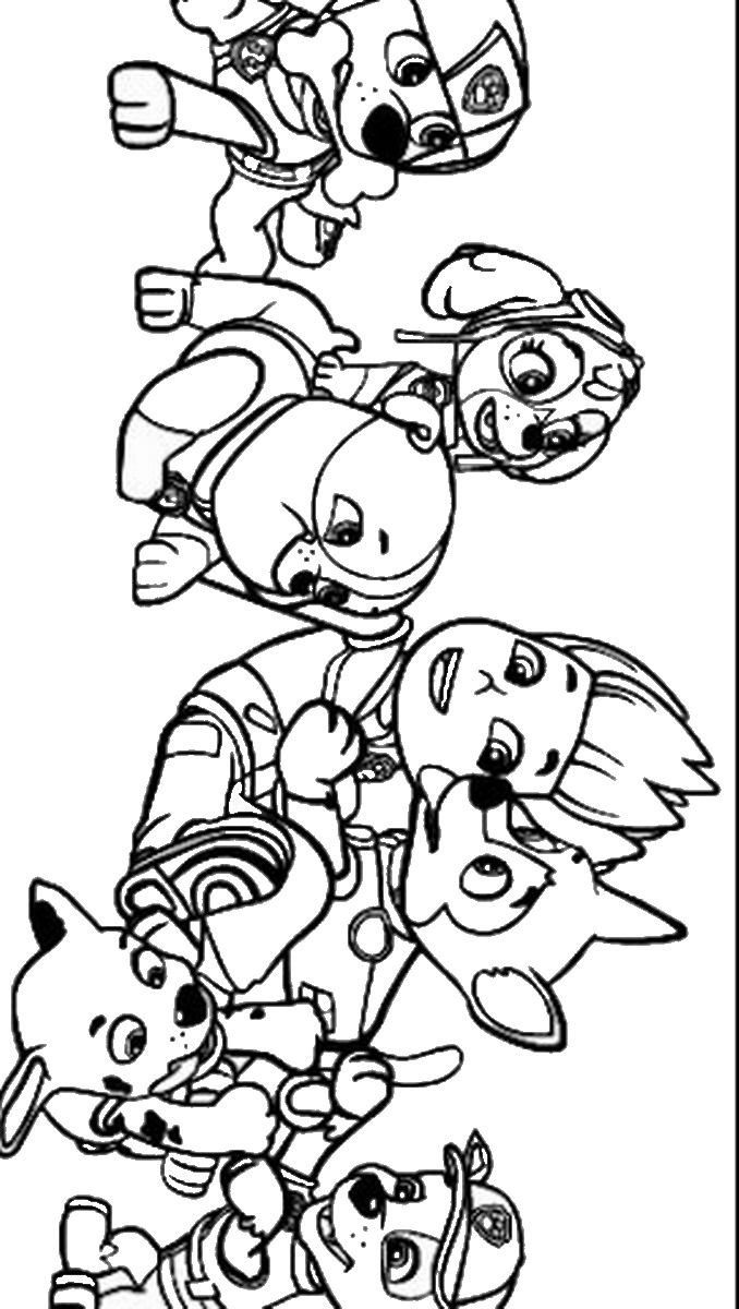 Printable Colouring Pages Paw Patrol