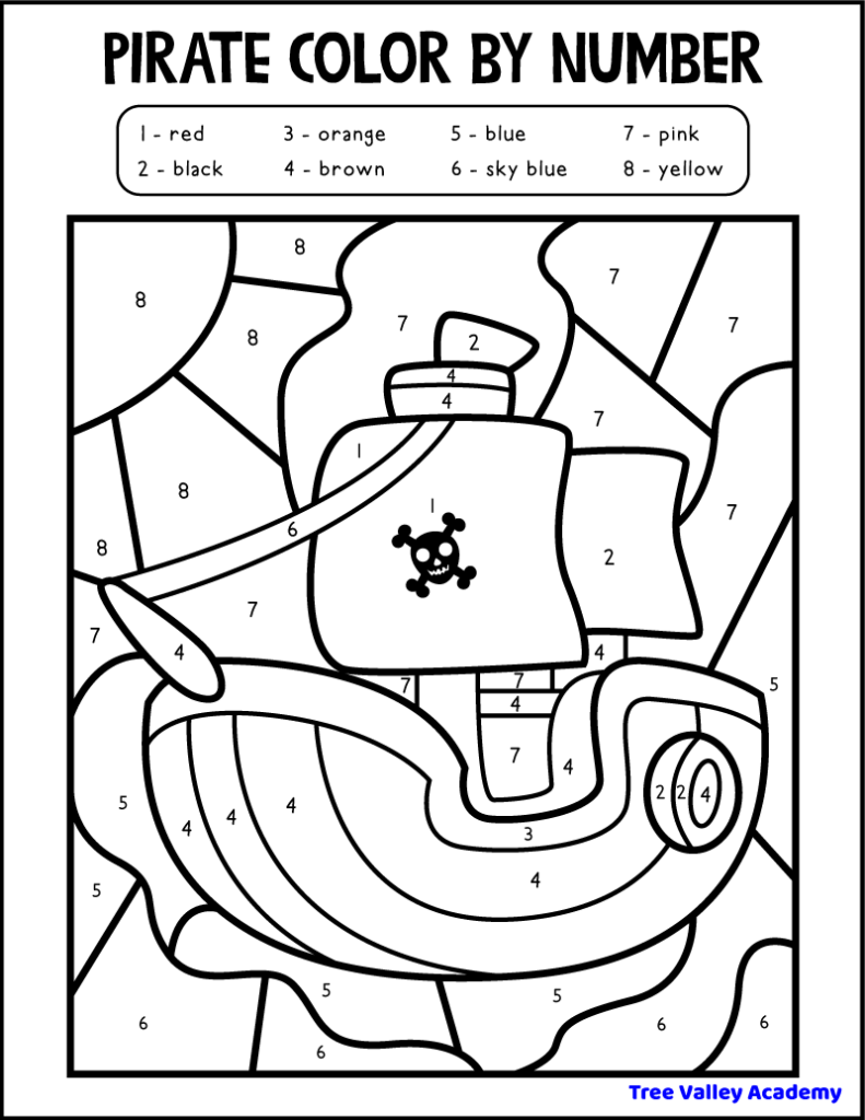 Colour By Number Printable