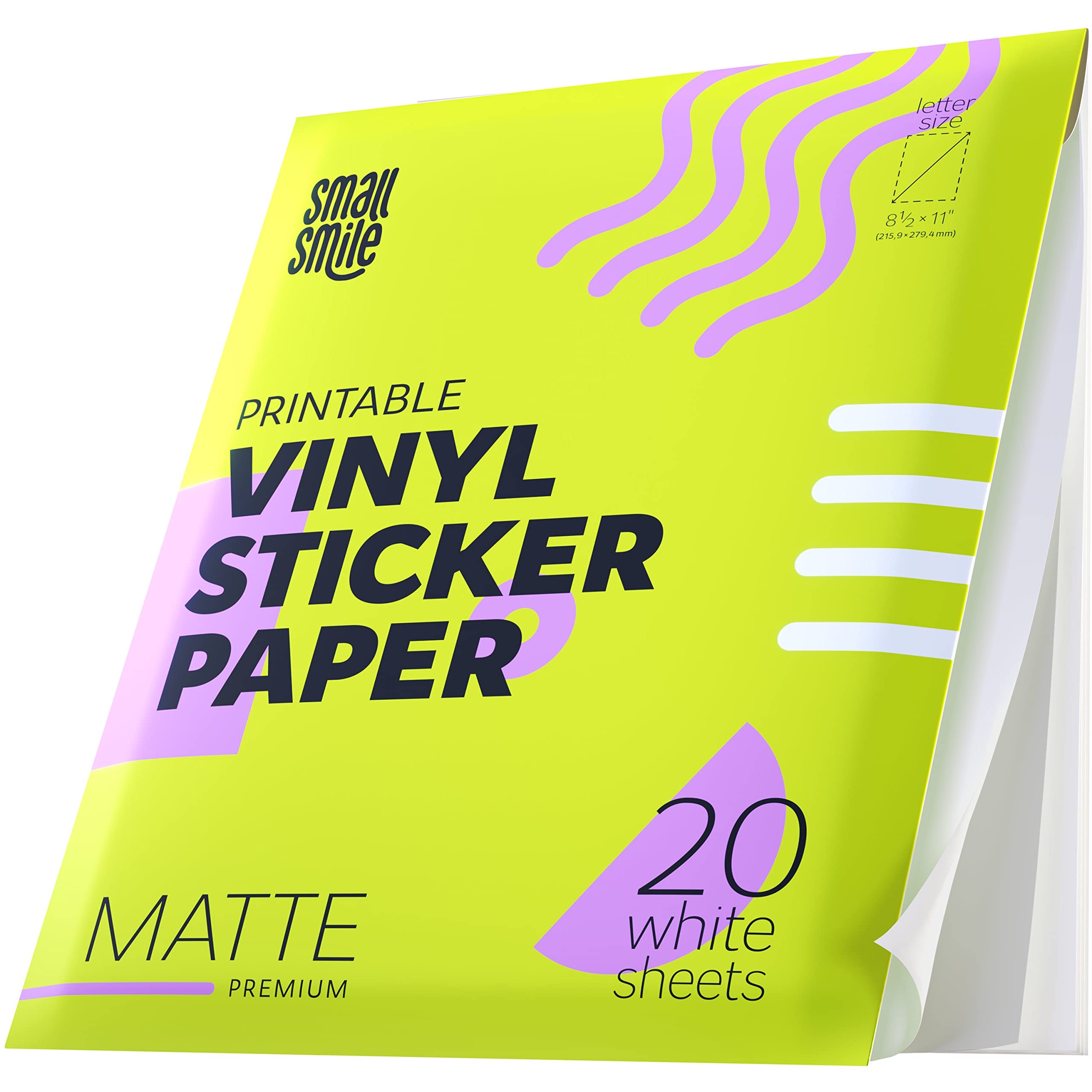 Premium Printable Vinyl Sticker Paper For Inkjet And Laser 20 