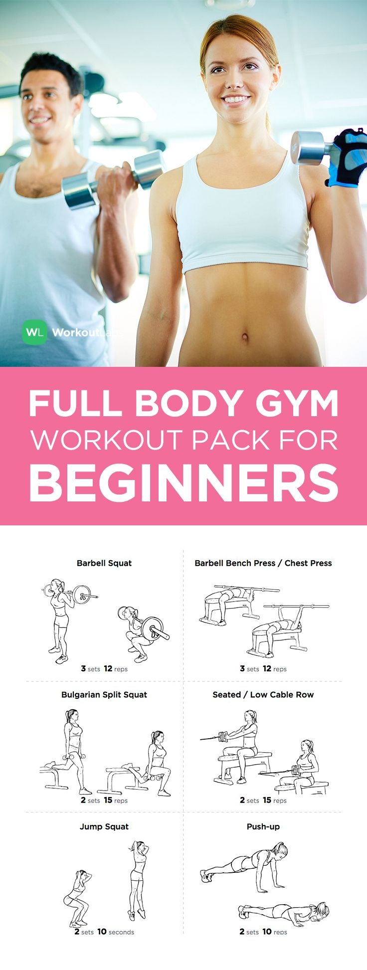 Printable Beginner Gym Workout Female